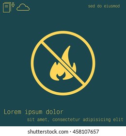 no fire sign icon