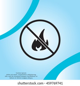 no fire sign icon