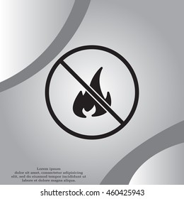 no fire sign icon