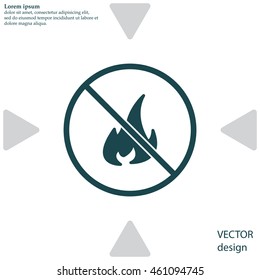 no fire sign icon