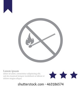 no fire sign icon