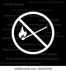 no fire sign icon