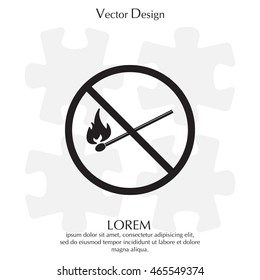 no fire sign icon