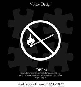 no fire sign icon