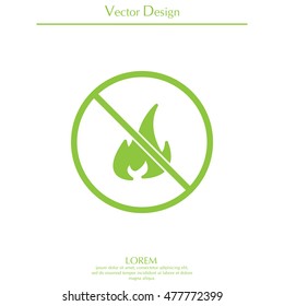 no fire sign icon