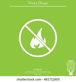 no fire sign icon