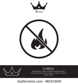 no fire sign icon