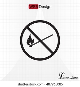 no fire sign icon