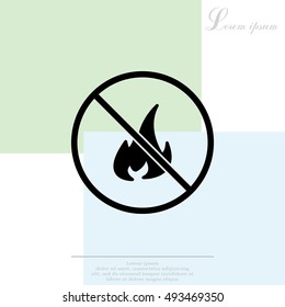 no fire sign icon