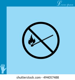 no fire sign icon