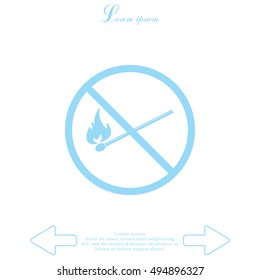 no fire sign icon