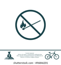 no fire sign icon