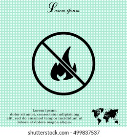 no fire sign icon