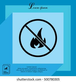 no fire sign icon