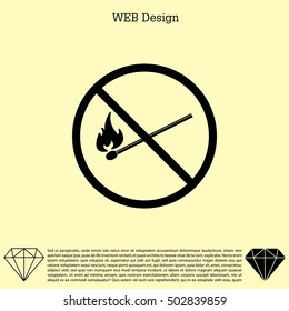 no fire sign icon