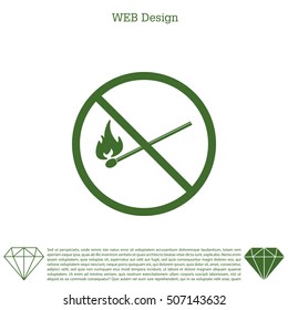 no fire sign icon
