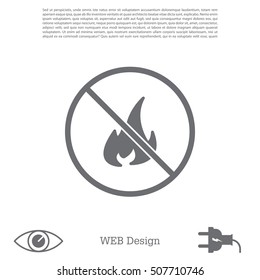 no fire sign icon