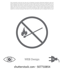 no fire sign icon
