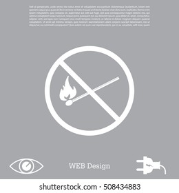 no fire sign icon