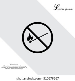 no fire sign icon