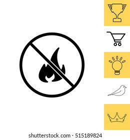 no fire sign icon