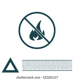 no fire sign icon