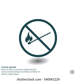 no fire sign icon