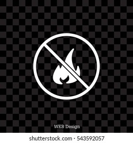 no fire sign icon