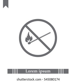 no fire sign icon