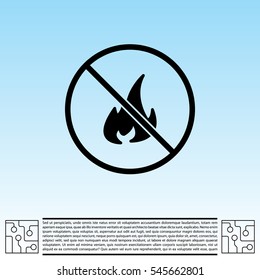 no fire sign icon