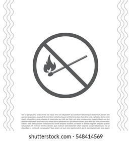 no fire sign icon