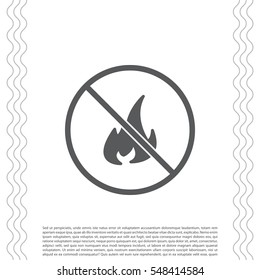no fire sign icon