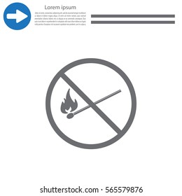 no fire sign icon