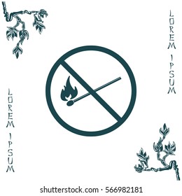 no fire sign icon