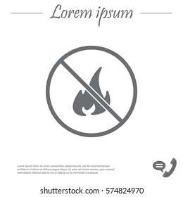 no fire sign icon