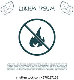 no fire sign icon