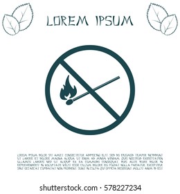 no fire sign icon