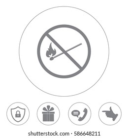 no fire sign icon