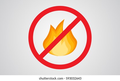 no fire sign icon