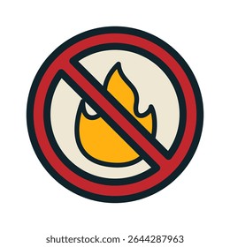 No fire symbol seen in public area