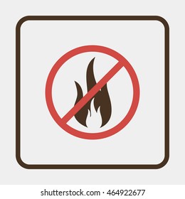 No Fire Vector Sign