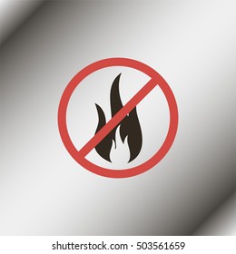 No Fire Vector Sign