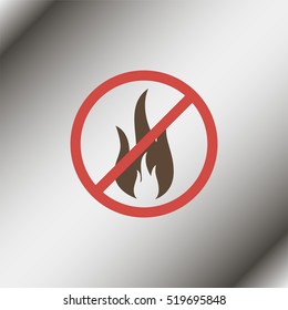 No Fire Vector Sign
