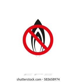 No Fire Vector Sign