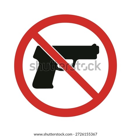 No firearms allowed warning sign