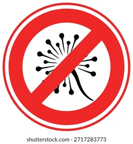  No Fireworks Vector icon which can easily modify or edit


