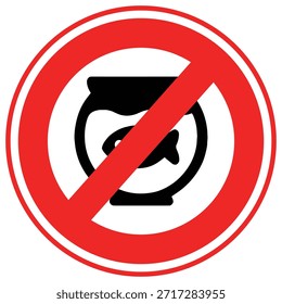 Icono de Vector sin taza de pescado que puede modificarse o editarse fácilmente

