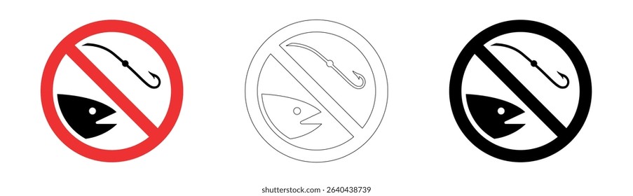 No fishing from the dock in vector format
