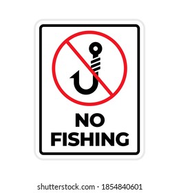 No hay ningún icono de anzuelo de pesca vector diseño simple