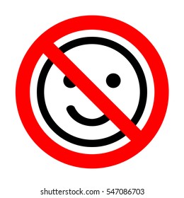 No Fishing Hook sign illustration. 